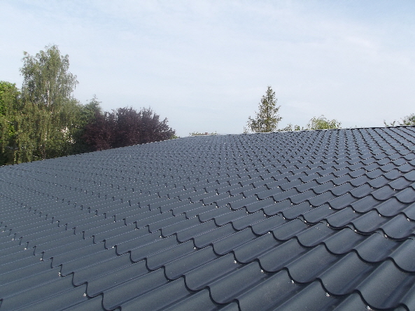 Pfannen-(Ziegel)blech, Anthrazit