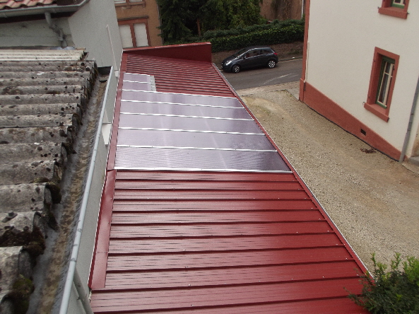 Sanwichblech mit Stegplatten (Lichtplatten)